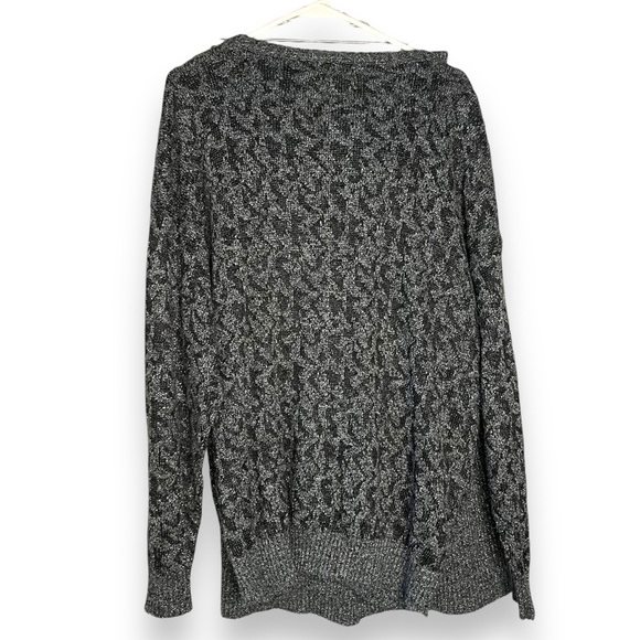 Vintage Diane von Furstenberg Leopard Metallic Cardigan and Skirt Set PLUS SIZE - Picture 3 of 10